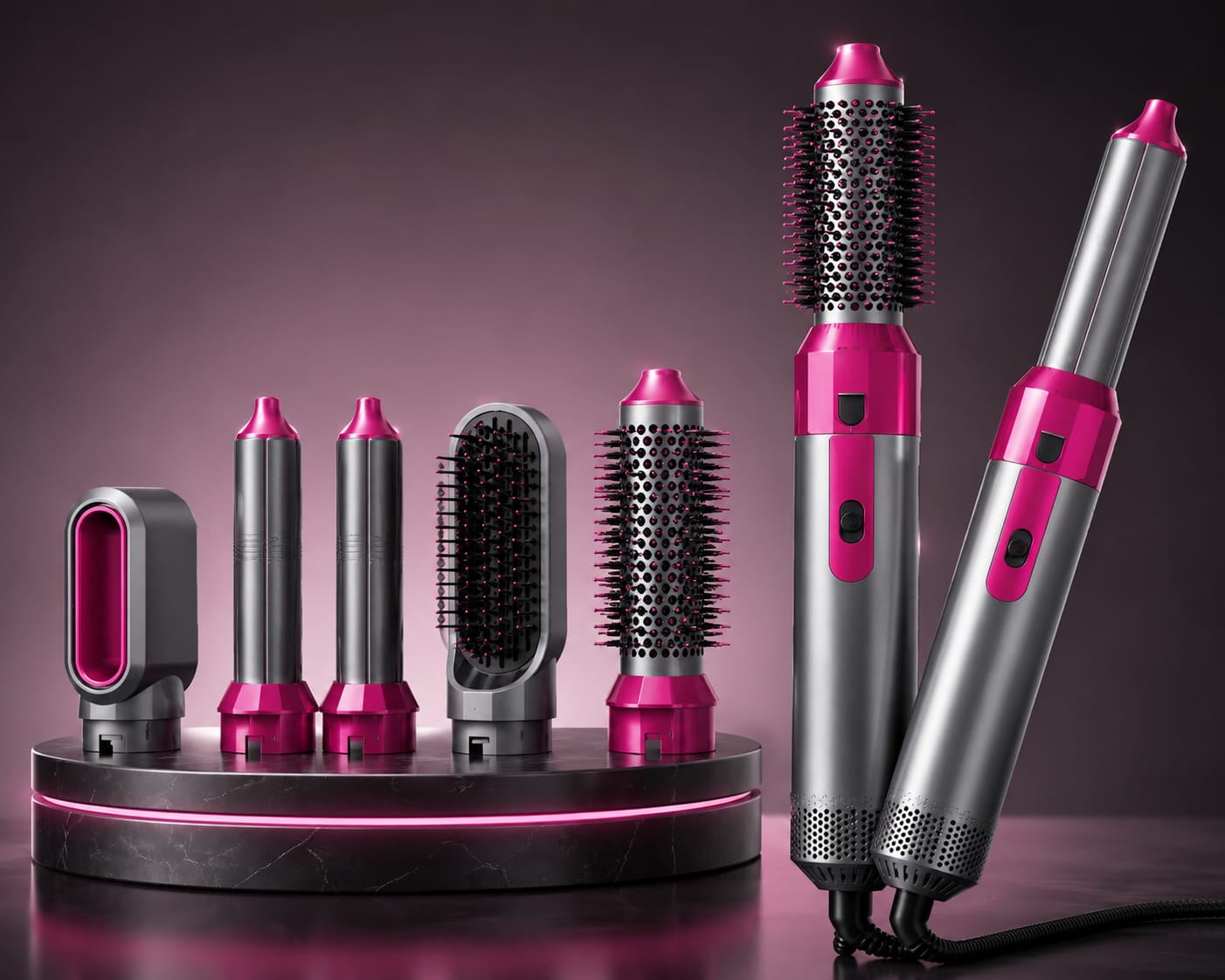 5 in 1 Hot Air Hair Styling Brush | Blow Dryer, Straightener, Curler & Volumizer | FREE DELIVERY