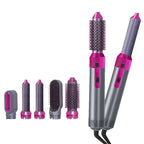 5 in 1 Hot Air Hair Styling Brush | Blow Dryer, Straightener, Curler & Volumizer
