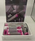 5 in 1 Hot Air Hair Styling Brush | Blow Dryer, Straightener, Curler & Volumizer